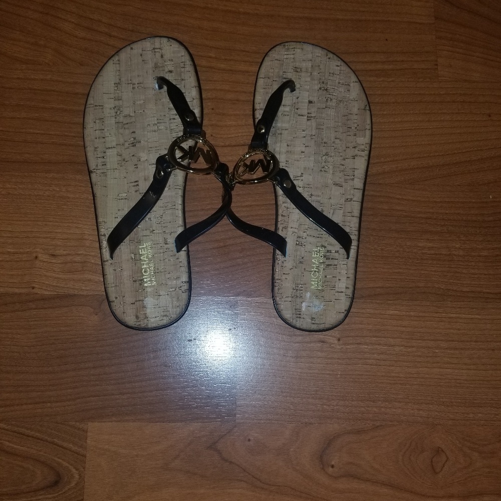 Michael Kors Black Jelly Sandals NWOT
